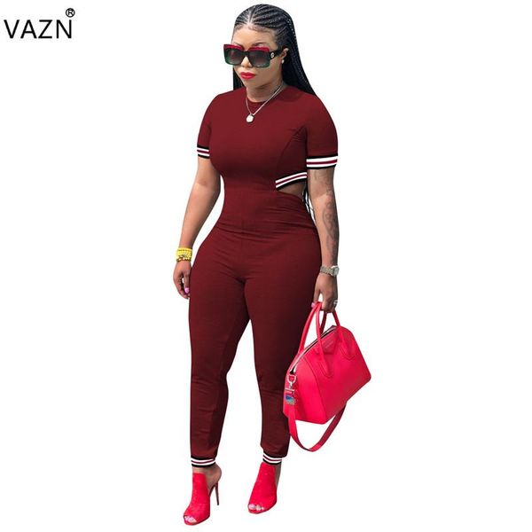 women's jumpsuits & rompers vazn autumn 2021 fashion women solid o-neck short sleeve hollow out lady skinny romper cm3274, Black;white
women's jumpsuits & rompers vazn autumn 2021 fashion women solid o-neck short sleeve hollow out lady skinny romper cm3274, Black;white