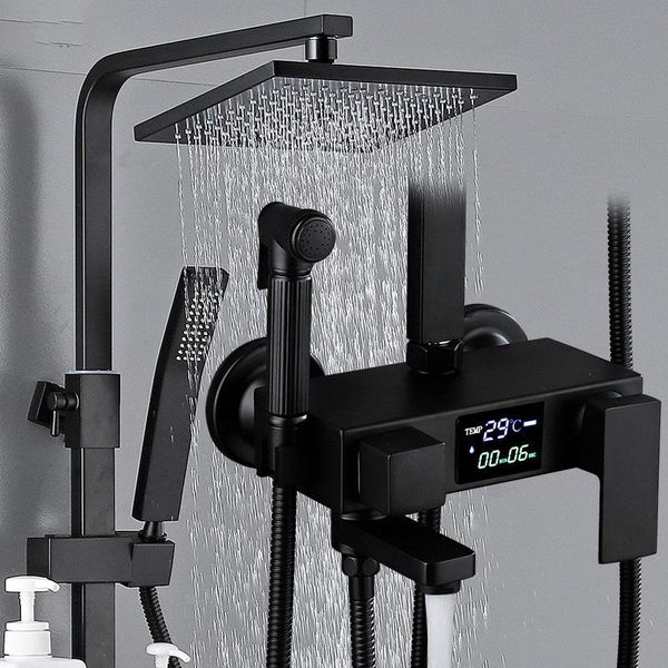 bathroom shower sets black constant temperature digital display faucet set can lift bath multi-function
bathroom shower sets black constant temperature digital display faucet set can lift bath multi-function