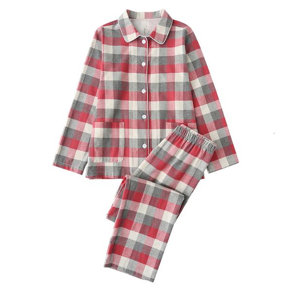 spring and autumn pajamas, pure cotton lady's suit check home wear. women pajamas, Black;red
spring and autumn pajamas, pure cotton lady's suit check home wear. women pajamas, Black;red
