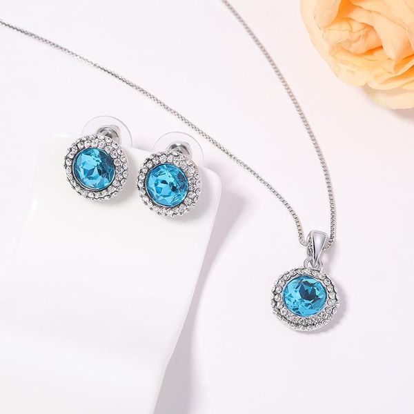 pendant necklaces 2021 imitation gemstone necklace suit female circular clavicle chain, Silver
pendant necklaces 2021 imitation gemstone necklace suit female circular clavicle chain, Silver