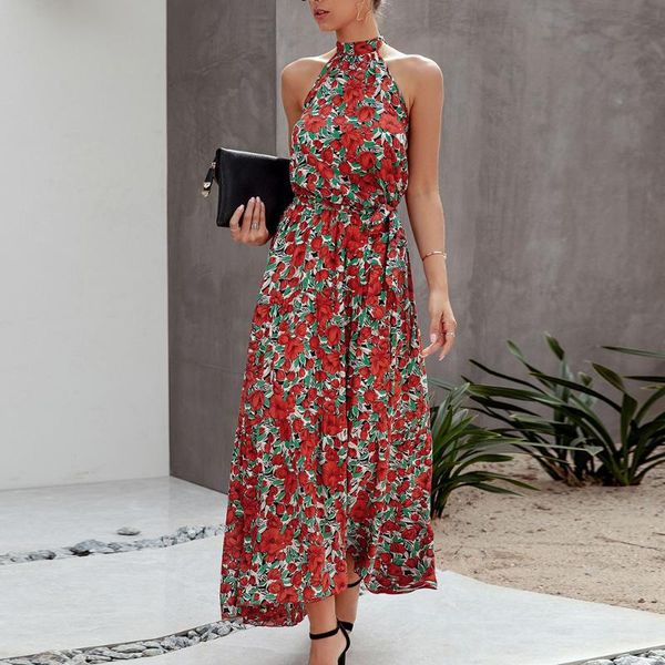 casual dresses women halter backless floral print long dress summer sleeveless off shoulder boho elegant robe maxi beach vestido xxl, Black;gray
casual dresses women halter backless floral print long dress summer sleeveless off shoulder boho elegant robe maxi beach vestido xxl, Black;gray