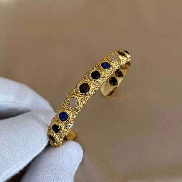 net red new european stylenatural lapis lazuli inlaid texture opening adjustable fashion bracelet in stock q0720, Black
net red new european stylenatural lapis lazuli inlaid texture opening adjustable fashion bracelet in stock q0720, Black