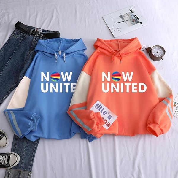 women's hoodies & sweatshirts 2021 fashion fleece now nuited text print loose women harajuku streetwear contrast color sweatshirt pullo, Black
women's hoodies & sweatshirts 2021 fashion fleece now nuited text print loose women harajuku streetwear contrast color sweatshirt pullo, Black