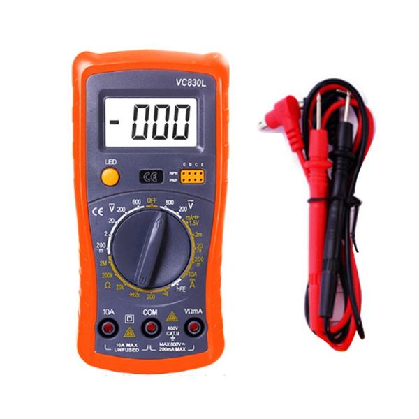 multimeters vc830ldigital multimeter lcd ac dc voltage diode freguency handheld multitester current tester luminous display buzzer functions
multimeters vc830ldigital multimeter lcd ac dc voltage diode freguency handheld multitester current tester luminous display buzzer functions