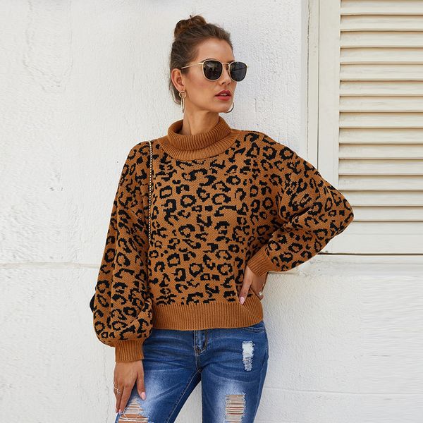 2021 autumn winter leopard jumper casual knitted turtleneck pullovers sweater for women new uaqo, White;black
2021 autumn winter leopard jumper casual knitted turtleneck pullovers sweater for women new uaqo, White;black