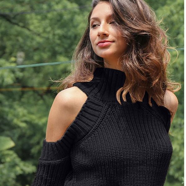 black turtleneck sweater women casual loose solid color halter strapless blouse pullover sweater col roulé femme 2021, White;black
black turtleneck sweater women casual loose solid color halter strapless blouse pullover sweater col roulé femme 2021, White;black