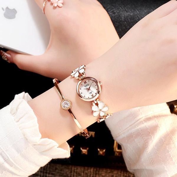 wristwatches 2021 ladies casual quartz alloy watch analog fashion flower bracelet wrist gift montre femme, Slivery;brown
wristwatches 2021 ladies casual quartz alloy watch analog fashion flower bracelet wrist gift montre femme, Slivery;brown