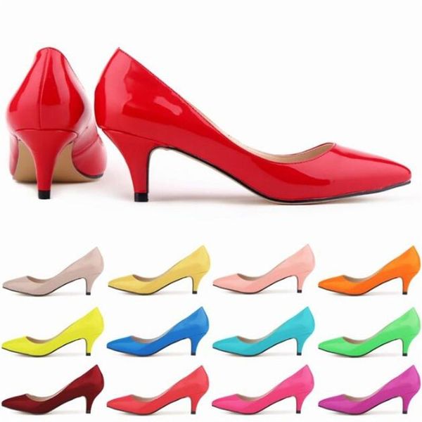 dress shoes women pointed toe wedding party pumps solid color thin high heels patent leather 5cm slip on 2021 size 35-42 white, Black
dress shoes women pointed toe wedding party pumps solid color thin high heels patent leather 5cm slip on 2021 size 35-42 white, Black