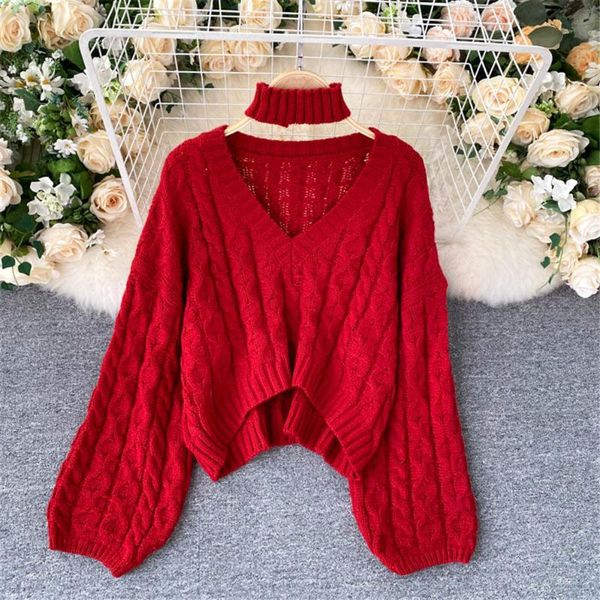 2021 twist knitted sweater women casual loose korean style v neck elastic autumn solid irregular pullovers jumper zy5312, White;black
2021 twist knitted sweater women casual loose korean style v neck elastic autumn solid irregular pullovers jumper zy5312, White;black
