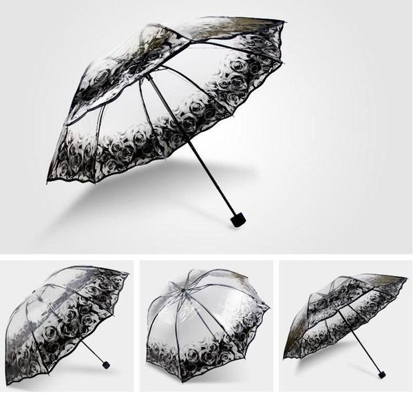 transparent umbrella rain girls 3 folding thick paraguas plastic pvc clear lace umbrella parasol 2017 new women's qylkfz
transparent umbrella rain girls 3 folding thick paraguas plastic pvc clear lace umbrella parasol 2017 new women's qylkfz