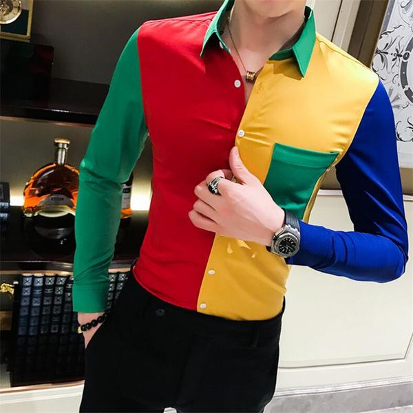 luxury mosaic color 2021 autumn baroque long sleeve patchwork casual men slim fit print party club shirt nam1, White
luxury mosaic color 2021 autumn baroque long sleeve patchwork casual men slim fit print party club shirt nam1, White