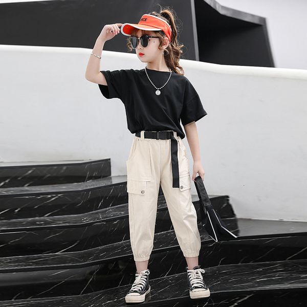 2021 new nice girls of teenage short sleeve t-shirt + cargo pants 2 pieces summer set girl 3-14 t clothes ku2a, White
2021 new nice girls of teenage short sleeve t-shirt + cargo pants 2 pieces summer set girl 3-14 t clothes ku2a, White