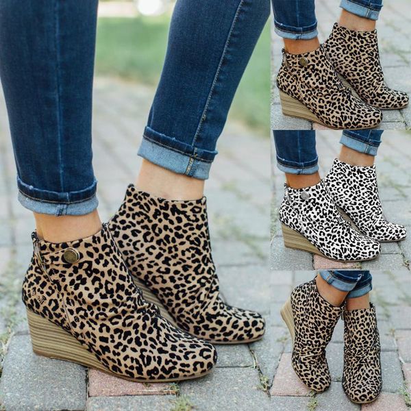 boots ladies women non slip fashion wedge womens round toe high heels leopard zipper square heel shoes zip up, Black
boots ladies women non slip fashion wedge womens round toe high heels leopard zipper square heel shoes zip up, Black