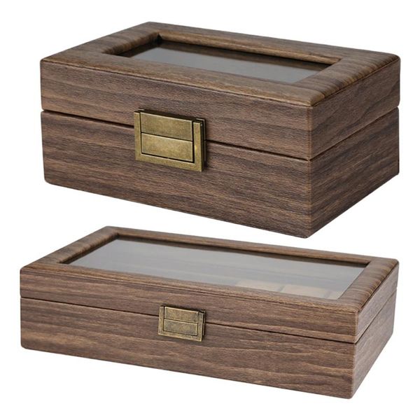 watch boxes & cases vintage box wood display case organizer glass jewelry storage 6 slots, Black;blue
watch boxes & cases vintage box wood display case organizer glass jewelry storage 6 slots, Black;blue