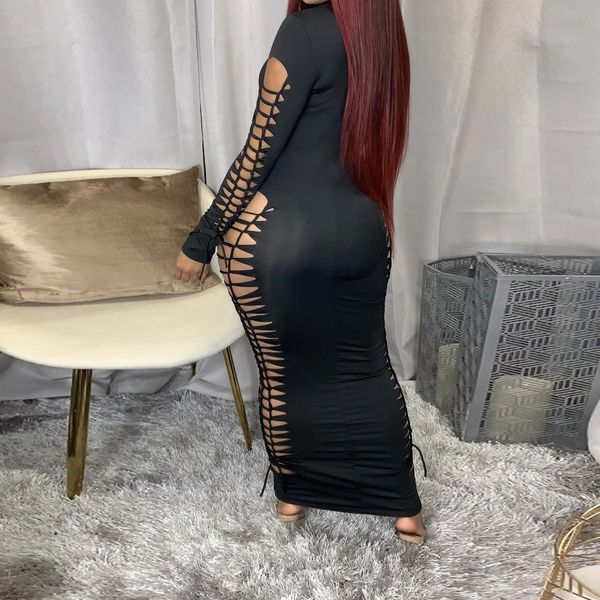 hollow out long sleeve maxi dresses club outfits for women clothes 2021 green black bodycon dress d44-ci35, Black;gray
hollow out long sleeve maxi dresses club outfits for women clothes 2021 green black bodycon dress d44-ci35, Black;gray