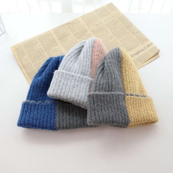 hat autumn and ear protection hat student wool contrast color knitted warm men's women's matching pointed, Blue;gray
hat autumn and ear protection hat student wool contrast color knitted warm men's women's matching pointed, Blue;gray