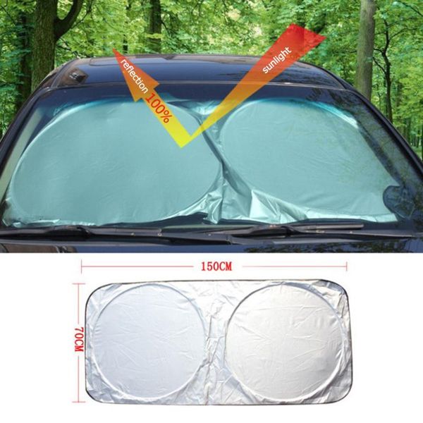 car sunshade foldable sun shade windshield durable reflective block heat cover 150*70cm exterior accessories sunshades
car sunshade foldable sun shade windshield durable reflective block heat cover 150*70cm exterior accessories sunshades