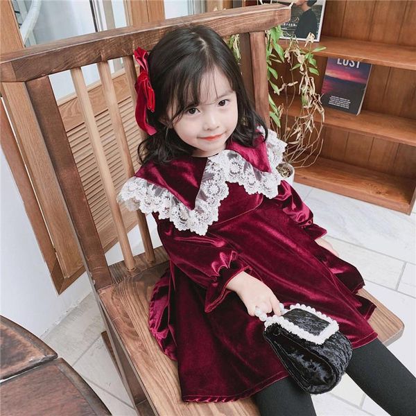 children's dress autumn 2021 new girl baby golden velvet princess dress korean style baby girl lace collar party dresses 2-7y, Red;yellow
children's dress autumn 2021 new girl baby golden velvet princess dress korean style baby girl lace collar party dresses 2-7y, Red;yellow