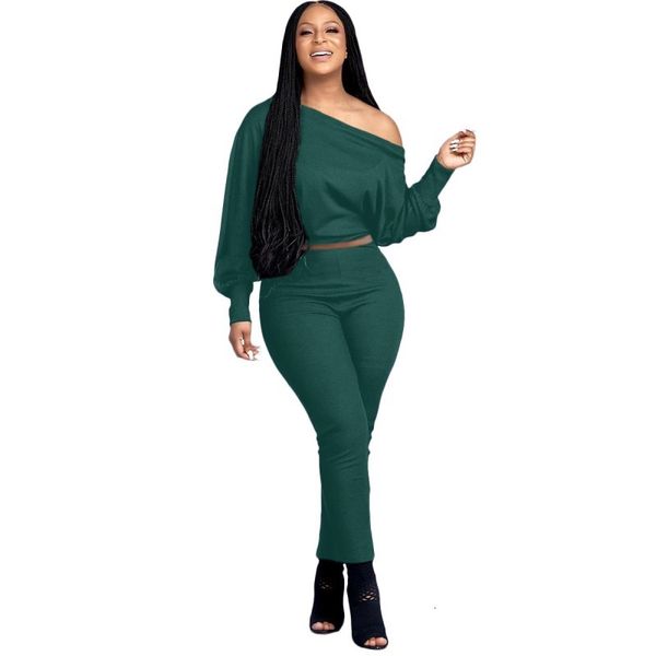 2 piece defines for women slash neck harvest and thin pants autumn suits solid color street recreation clothes ymjb, Gray
2 piece defines for women slash neck harvest and thin pants autumn suits solid color street recreation clothes ymjb, Gray