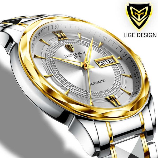 lige lige fashion automatic mechanical watch luxury tungsten steel 50m waterproof watch for men business date week watches 210527, Slivery;brown
lige lige fashion automatic mechanical watch luxury tungsten steel 50m waterproof watch for men business date week watches 210527, Slivery;brown