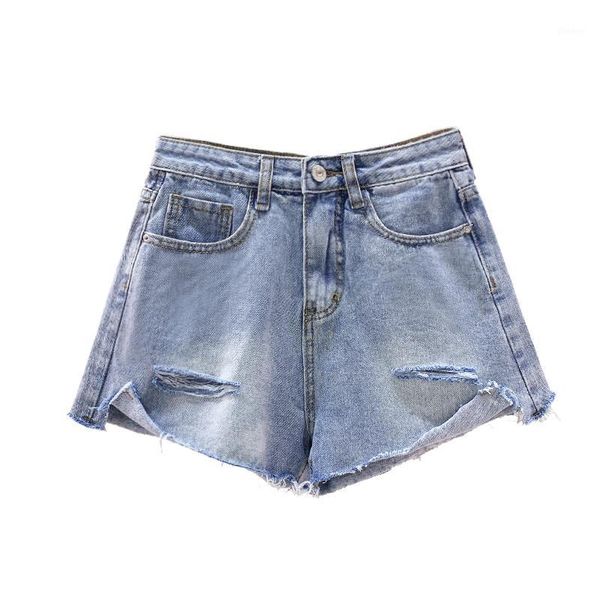 2020 new summer shorts women vintage cuffed denim shorts loose high waist washed pants fashion hole denim female1, Blue
2020 new summer shorts women vintage cuffed denim shorts loose high waist washed pants fashion hole denim female1, Blue