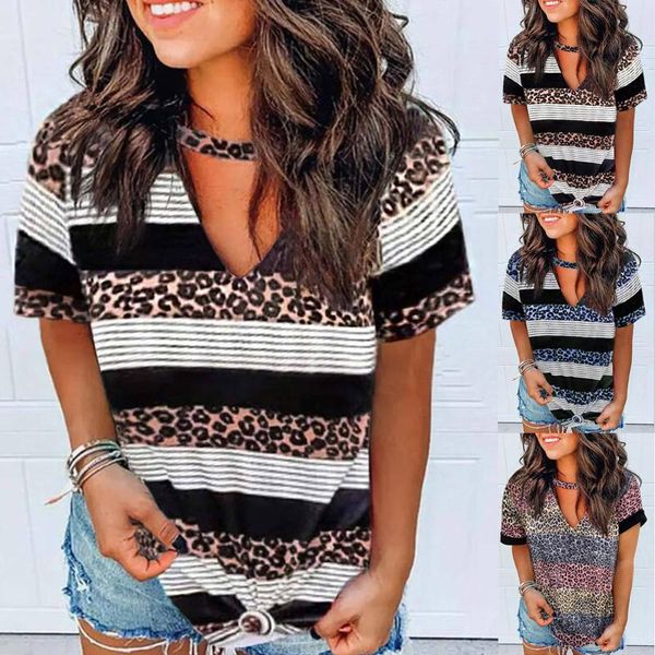 women's t-shirt harajuku v-neck patchwork leopard strap printed short sleeve casual t-shirts tee shirt femme, White
women's t-shirt harajuku v-neck patchwork leopard strap printed short sleeve casual t-shirts tee shirt femme, White