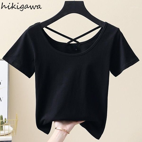 hikigawa t-shirts o neck short sleeve woman tshirts summer 2021 slim japanese t shirt korean solid backless harajuku women's t-shirt, White
hikigawa t-shirts o neck short sleeve woman tshirts summer 2021 slim japanese t shirt korean solid backless harajuku women's t-shirt, White