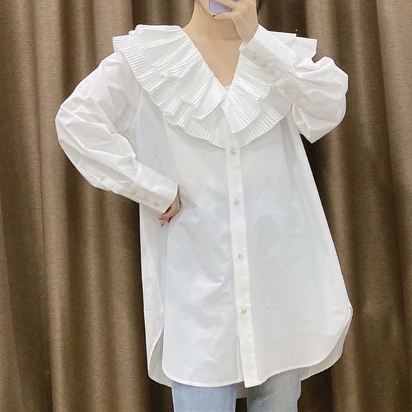 2021 new japan style blouse spring autumn korean fashion temperament casual solid color single-breasted doll collar long sleeve 1r5j, White
2021 new japan style blouse spring autumn korean fashion temperament casual solid color single-breasted doll collar long sleeve 1r5j, White
