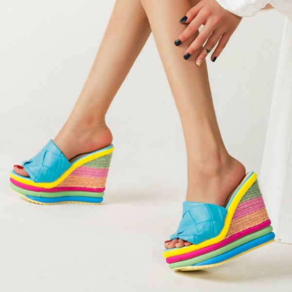 2021 new arrival brand design sandals ins colorful rainbow sandals women 2021 summer high wedges shoes woman, Black
2021 new arrival brand design sandals ins colorful rainbow sandals women 2021 summer high wedges shoes woman, Black