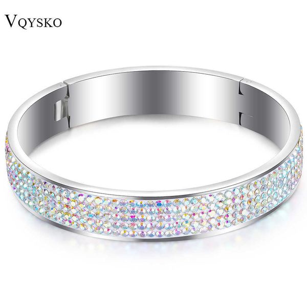 wholesale price ab color crystal women bangles custom jewelry stainless steel jewelry bangles with crystals q0719, Black
wholesale price ab color crystal women bangles custom jewelry stainless steel jewelry bangles with crystals q0719, Black