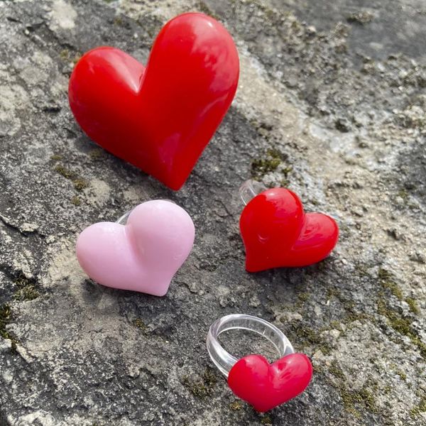 wedding rings romantic red pink big small love heart-shaped resin finger for women cute transparent circle wholesale jewelry gifts, Slivery;golden
wedding rings romantic red pink big small love heart-shaped resin finger for women cute transparent circle wholesale jewelry gifts, Slivery;golden