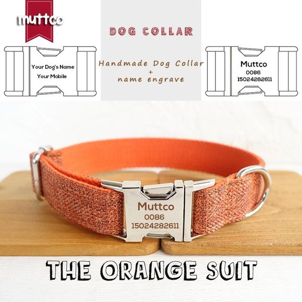 dog collars & leashes muttco adjustable puppy collar the orange suit kirsite pet neck personalized id for small medium large dogs udc069
dog collars & leashes muttco adjustable puppy collar the orange suit kirsite pet neck personalized id for small medium large dogs udc069