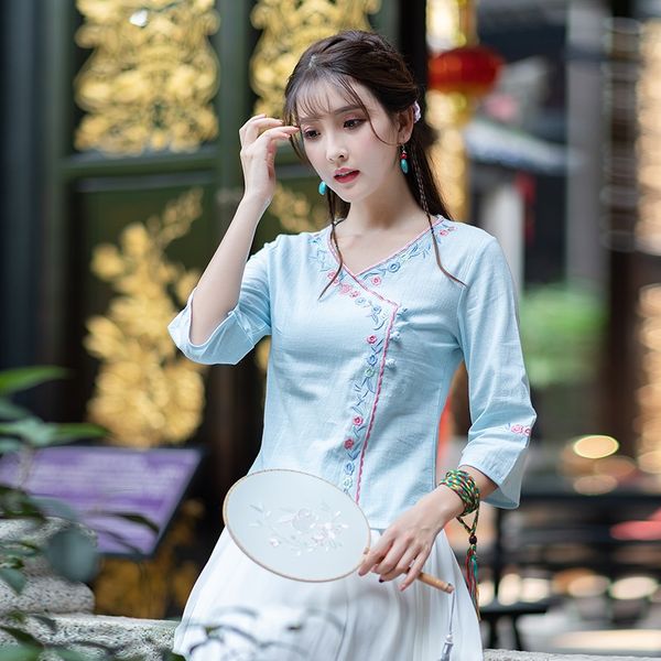 chinese style womens clothing summer tang costume shirts traditional qipao cheongsam blouse for lady female 11124, Red
chinese style womens clothing summer tang costume shirts traditional qipao cheongsam blouse for lady female 11124, Red