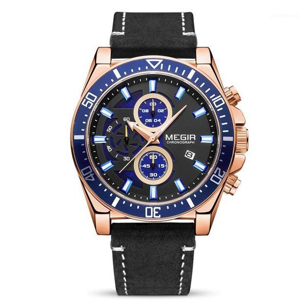 wristwatches megir 2132 original casual sport watches for men luxury military luminous man clock fashion leather strap wrist watch, Slivery;brown
wristwatches megir 2132 original casual sport watches for men luxury military luminous man clock fashion leather strap wrist watch, Slivery;brown
