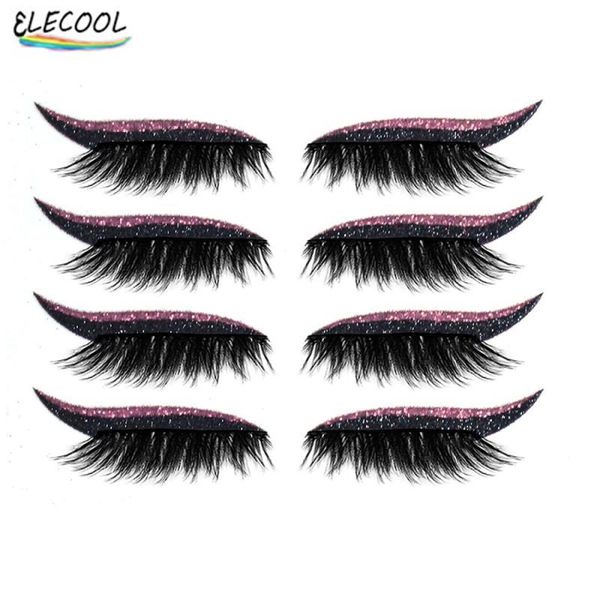 false eyelashes elecool 4 pairs reusable eyelid and eyelash makeup stickers instant contour easy quick application extension cosmetics tools
false eyelashes elecool 4 pairs reusable eyelid and eyelash makeup stickers instant contour easy quick application extension cosmetics tools