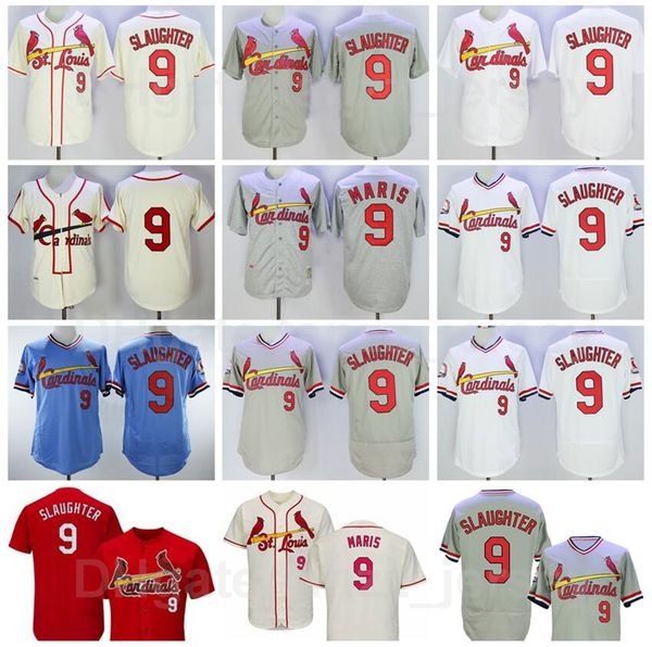 men retro baseball 9 enos slaughter vintage jersey red white grey blue beige team color pullover embroidery and stitching flexbase retire 19, Blue;black
men retro baseball 9 enos slaughter vintage jersey red white grey blue beige team color pullover embroidery and stitching flexbase retire 19, Blue;black