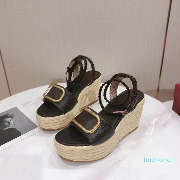 sell well slippers slides sandals summer flats real leather platform shoes ladies beach shoe, Black
sell well slippers slides sandals summer flats real leather platform shoes ladies beach shoe, Black