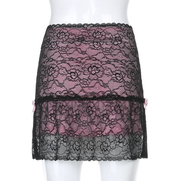 sweetown patchwork lace gothic y2k skirt woman punk style dark academia aesthetic vintage 90s streetwear goth mini skirts, Black
sweetown patchwork lace gothic y2k skirt woman punk style dark academia aesthetic vintage 90s streetwear goth mini skirts, Black
