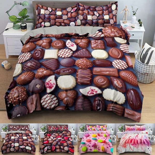 bedding sets chocolate pattern 3d printed comforter/quilt cover macaron bed duvet set king home textile
bedding sets chocolate pattern 3d printed comforter/quilt cover macaron bed duvet set king home textile