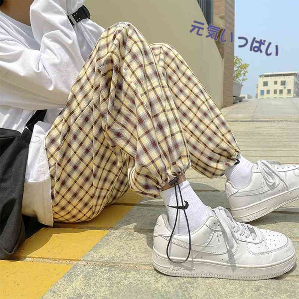 men's pants summer plaid drawstring korean fashion loose casual harajuku streetwear wide-leg straight-leg men fd2w, Black
men's pants summer plaid drawstring korean fashion loose casual harajuku streetwear wide-leg straight-leg men fd2w, Black