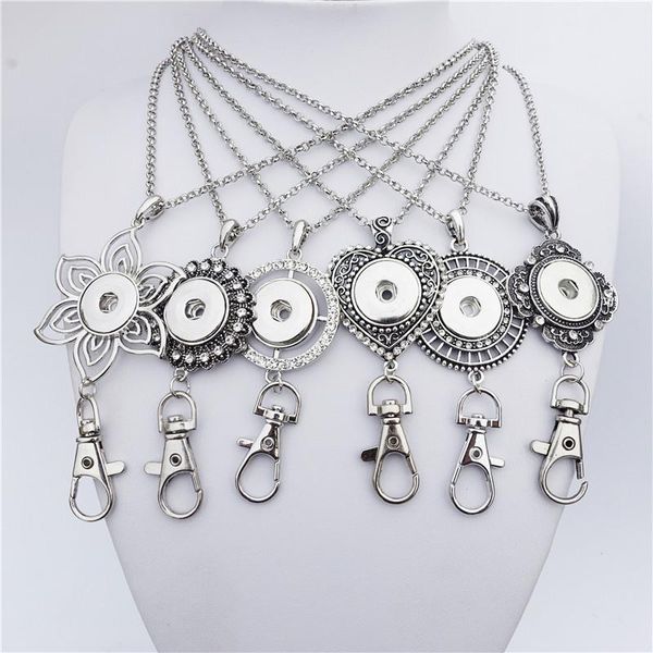 pendant necklaces id badge lobster clasp necklace metal 18mm snap buttons jewelry mix styles 12pcs/lot, Silver
pendant necklaces id badge lobster clasp necklace metal 18mm snap buttons jewelry mix styles 12pcs/lot, Silver