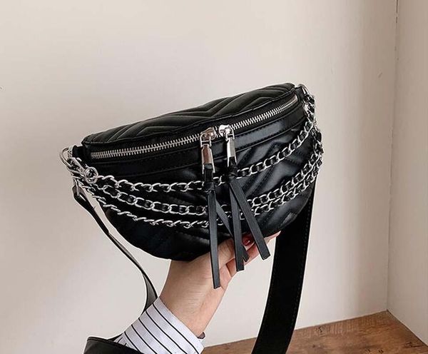 waist bags 2021 fashion style small bag women's silver chains pu leather shoulder casual messenger
waist bags 2021 fashion style small bag women's silver chains pu leather shoulder casual messenger