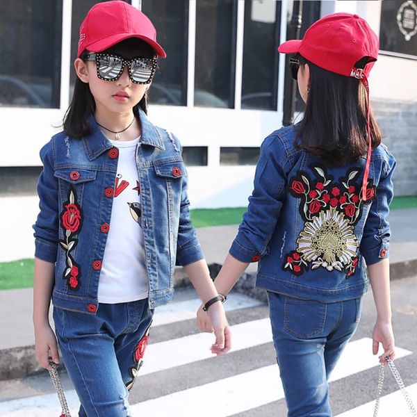 jackets 2021 big girls denim jacket cardigan coat kids jean outwear butterfly embroidery sequins children clothing spring clothes, Blue;gray
jackets 2021 big girls denim jacket cardigan coat kids jean outwear butterfly embroidery sequins children clothing spring clothes, Blue;gray