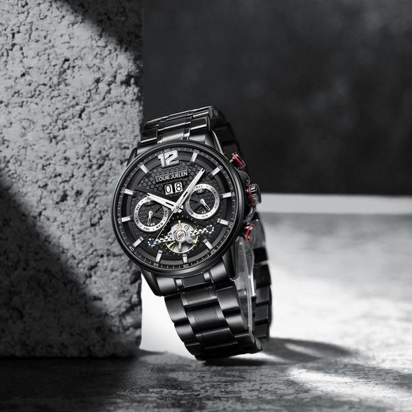 wristwatches baron louis mechanical watch multi functional men's waterproof band calendar luminous fashion, Slivery;brown
wristwatches baron louis mechanical watch multi functional men's waterproof band calendar luminous fashion, Slivery;brown