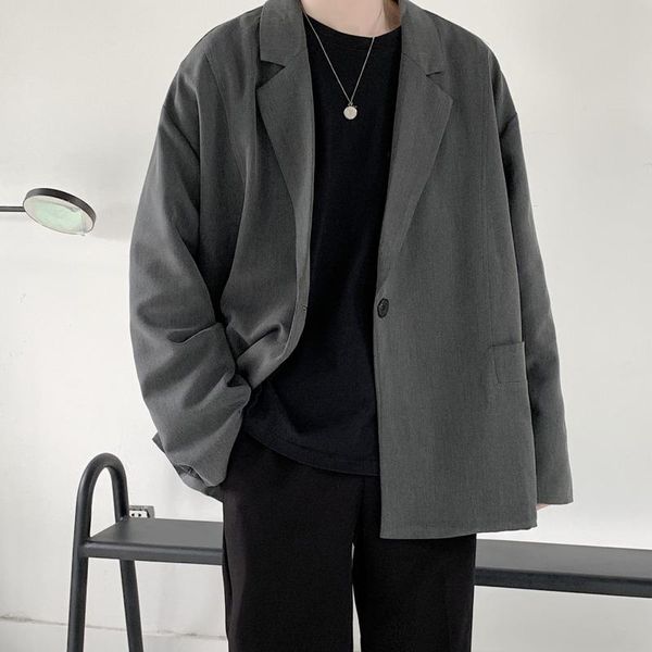 men's suits & blazers autumn black/gray blazer fashion formal society mens suit jacket korean loose casual a buckle dress men s-xl, White;black
men's suits & blazers autumn black/gray blazer fashion formal society mens suit jacket korean loose casual a buckle dress men s-xl, White;black