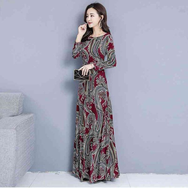 casual floral long party dresses woman vintage enthic print long sleeve o neck maxi dress elegant work dress office lady, Black;gray
casual floral long party dresses woman vintage enthic print long sleeve o neck maxi dress elegant work dress office lady, Black;gray