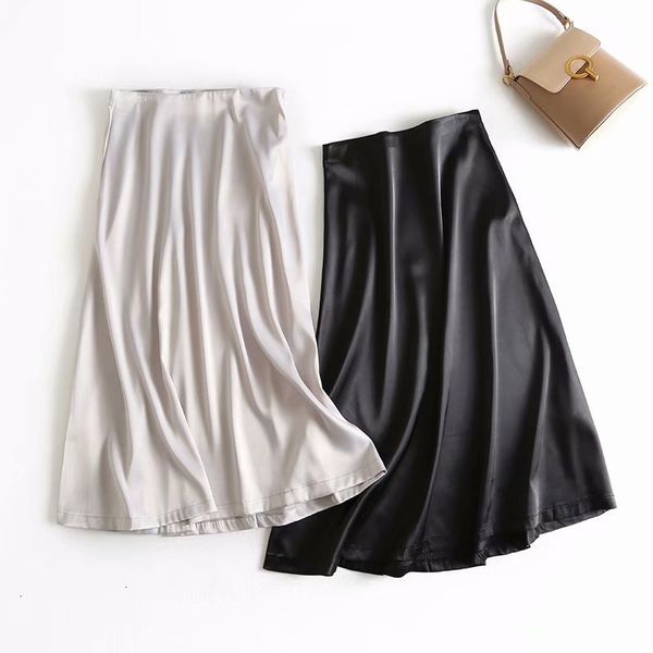 high new 2021 waist spring a-line fashion pure color elegant midi length skirt women clothes faldas jupe femme saia 5yxh, Black
high new 2021 waist spring a-line fashion pure color elegant midi length skirt women clothes faldas jupe femme saia 5yxh, Black