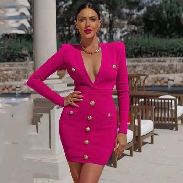 casual dresses long sleeves deep v neck 2021 elegant evening party dress button mini bodycon fashion celebrity bandage, Black;gray
casual dresses long sleeves deep v neck 2021 elegant evening party dress button mini bodycon fashion celebrity bandage, Black;gray
