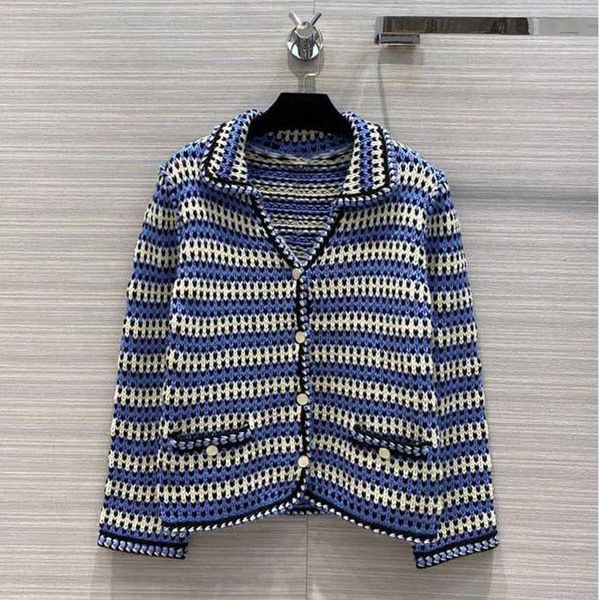 sweater cardigans women vintage knitted turn-down collar blue striped autumn winter clothes button up designer brand retro coats, White
sweater cardigans women vintage knitted turn-down collar blue striped autumn winter clothes button up designer brand retro coats, White