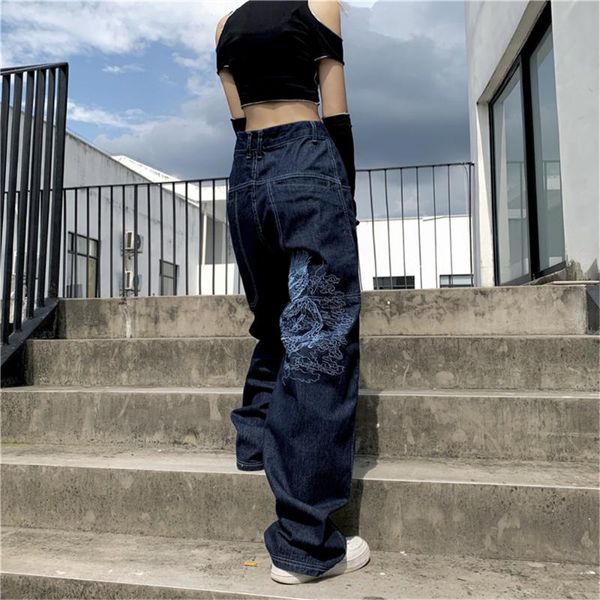 women's pants & capris vintage dragon embroid graphic fashion all-match straight-leg jeans women chic hip hop skateboard casual harajuk, Black;white
women's pants & capris vintage dragon embroid graphic fashion all-match straight-leg jeans women chic hip hop skateboard casual harajuk, Black;white